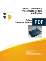 DVW2110 Wireless Voice Cable Modem and Router Subscriber User Guide For Telmex Colombia