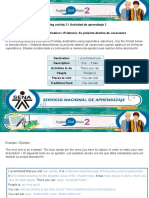 Learning Activity 3 / Actividad de Aprendizaje 3 Evidence: Your Next Holiday Destination / Evidencia: Su Próximo Destino de Vacaciones