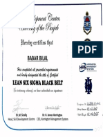 Er:ehll Certif I:es Tqat: Lean Six Sigma Black Belt