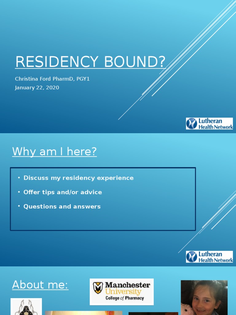 Ashp Residency Information PP PDF Residency (Medicine) Health