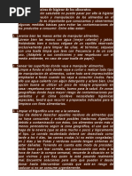 10 Reglas de Oro de la OMS | PDF | Alimentos | Agua