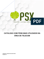 PSX - Apostila / Catalogo com itens mais utilizados na área de Telecom - versão 4