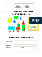 Examen Matemática 1° Grado