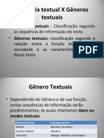 Tipologia Textual X Gêneros Textuais