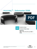 Polypac - Selemaster DSM: Double Acting Compact Piston Seal NBR + Fibre Reinforced NBR + POM