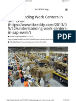 Understanding Work Centers I