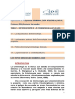 Apuntes de La Asignatura CRIMINOLOGIA AP PDF