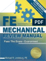 FE Mechanical Review Manual Rapid Preparation For The Mechanical Fundamentals of Engineering Exam by Michael R. Lindeburg PDF