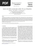 Analysis and Stability of Polymorphs in Tablets: The Case of Risperidone