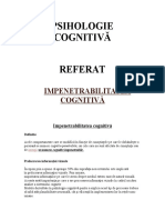 PSIHOLOGIE COGNITIVA - Referat