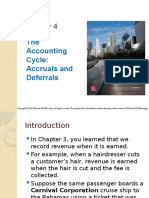 The Accounting Cycle: Accruals and Deferrals