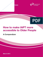 How To Make IAPT More Accessible To Older People: A Compendium