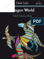Adult Coloring Book - Dragon World