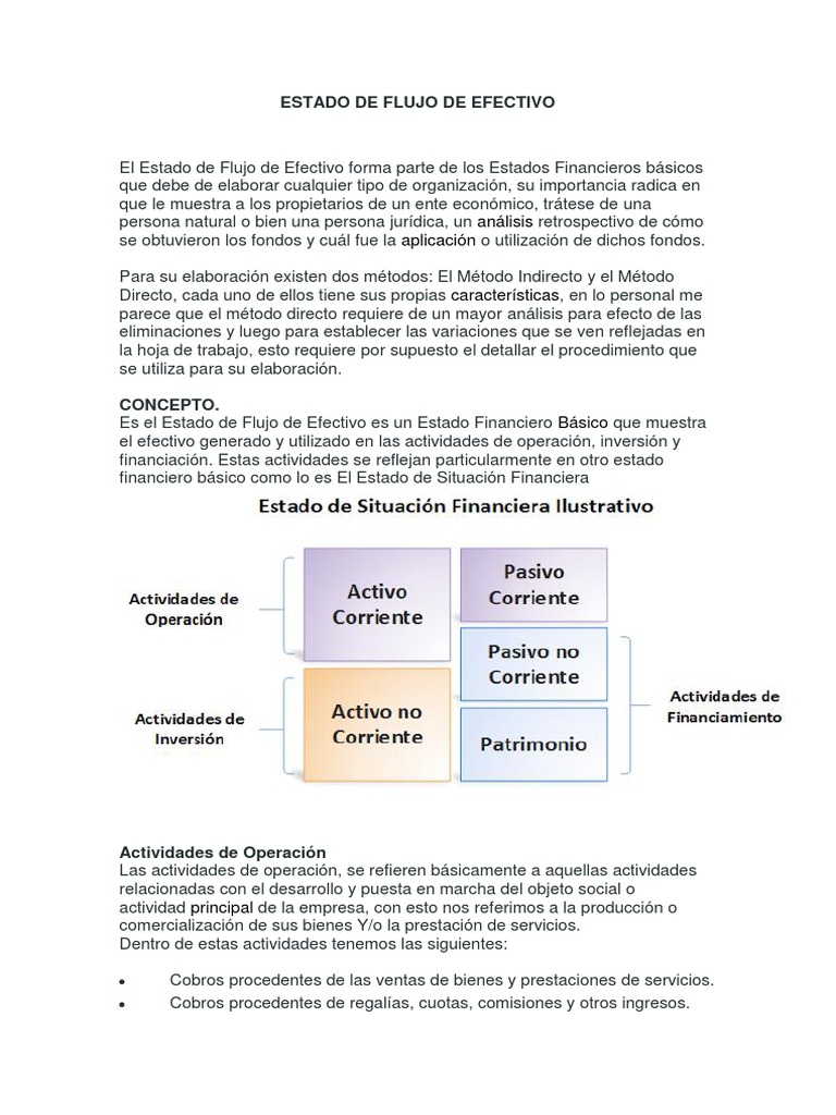 Lectura No.6 Efe | PDF | Estado de flujo de efectivo | normas ...