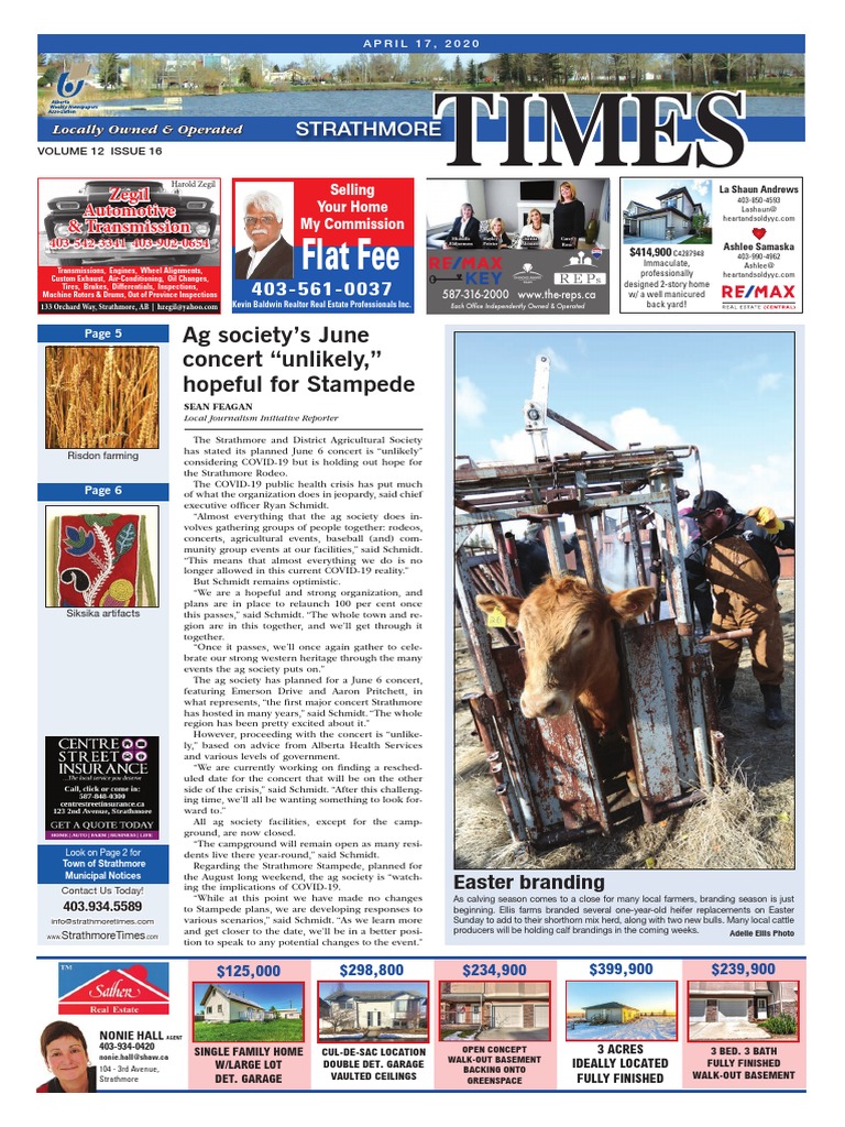 April 17 2020 Strathmore Times | PDF | Visa Inc. | Debit Card