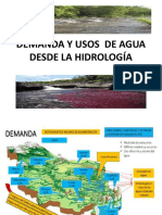 Demanda y Usos de Agua Desde La Hidrología