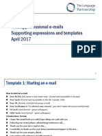 Writing Professional E-Mails - Key Expressions