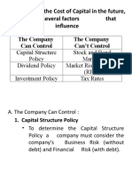 To Determine The Cost of Capital