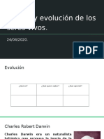 Darwin y Evolución de Los Seres Vivos