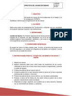 It-Hse-001 - Instructivo de Lavado de Manos PDF