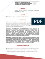 It-Hse-004 Instructivo en Caso de Que Un Trabajador de Tecnicontrol Presente Síntomas para Posible Covid19 PDF