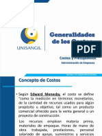 Generalidades de Los Costos