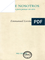 Levinas Emmanuel - Entre Nosotros. Ensayos para Pensar en Otro PDF