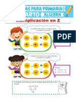 Multiplicación de Números Enteros para Cuarto de Primaria PDF