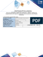 Guía de actividades y rúbrica de evaluación - Fase 3 - Definir los requerimientos de espacio y proponer una localización de planta. (2).docx