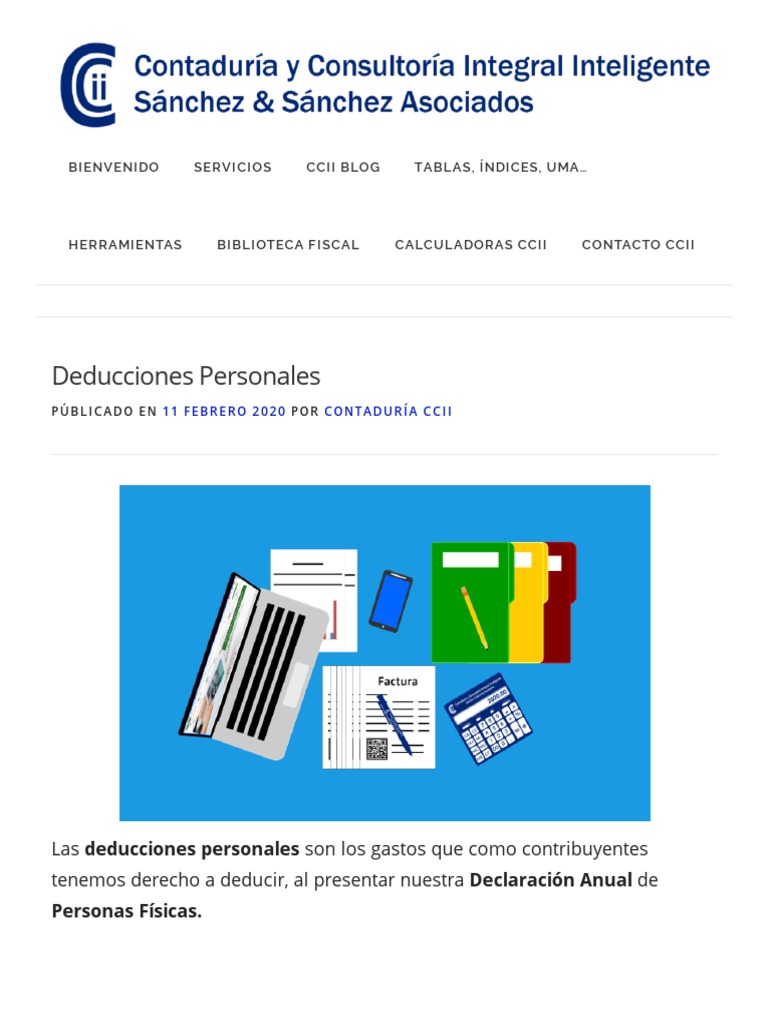 Deducciones Personales 2024 para Físicas | PDF | Tarjeta de débito ...