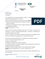 TD 4 Avec Corrigé de Chimie Des Solutions