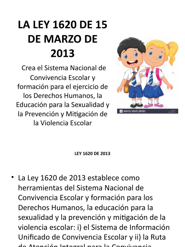 Ley 1620 de 2013: Convivencia Escolar | PDF | Acoso cibernético | Política