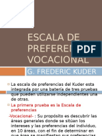 Escala de Preferencia Vocacional de Kuder Presentación