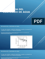 Influencia Del Contenido de Agua