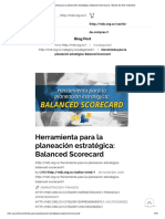 Herramienta para La Planeación Estratégica - Balanced Scorecard - Minuto de Dios Industrial