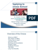 Dr. Greta E. Couper Email: 310-506-4074 Seaver College Career Center Pepperdine University October 2009