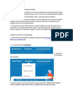 Instrucciones de Trabajo en Plataforma 4to