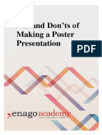 Dos and Don'ts of Making A Poster Presentation