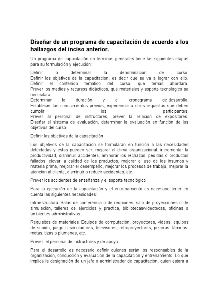 Jornada 10 Admon. Programa de Capacitacion | PDF | Evaluación | Aprendizaje