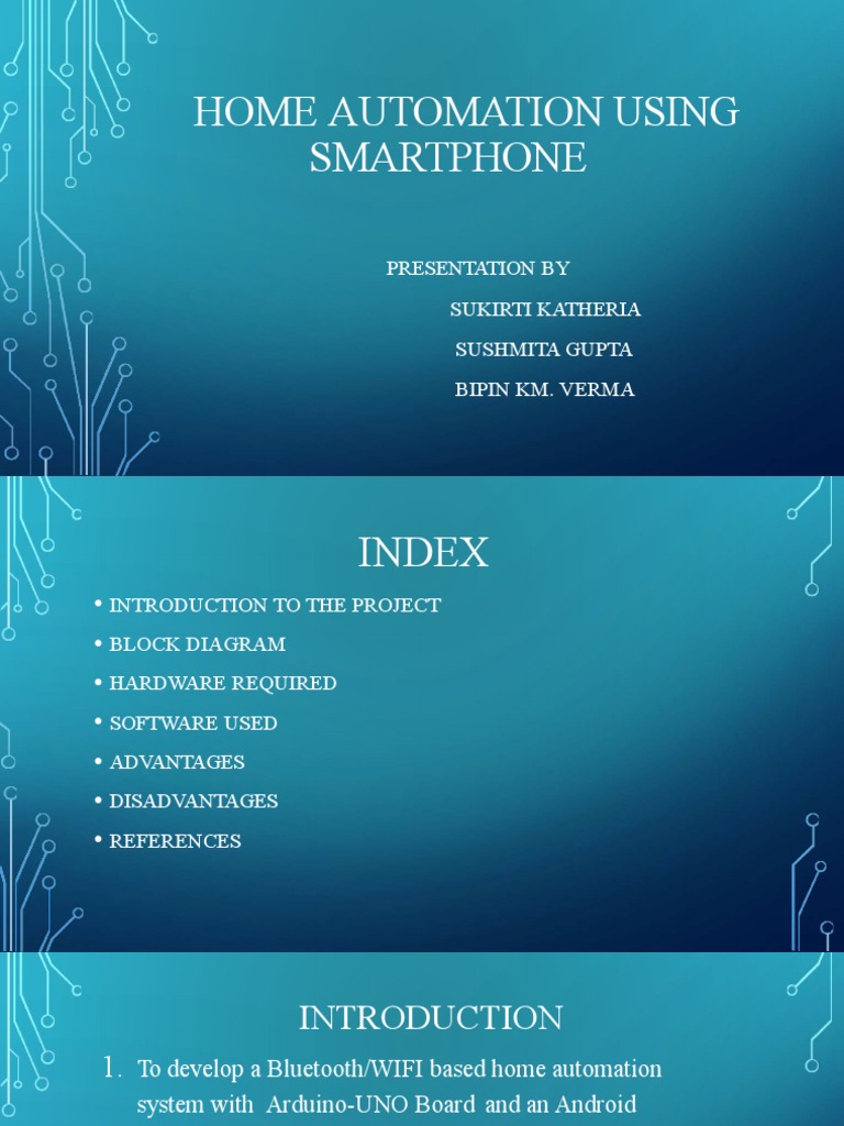 Mobile Home Automation System | PDF | Arduino | Bluetooth
