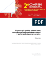 El Gestor y La Gestion Cultural