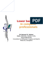 Low Back Pain in Computer Professionals