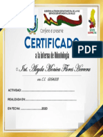 Certificado de Participación Odontología
