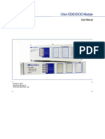 Orion DDIO/DCIO Module: User Manual