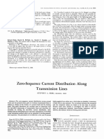 Zero-Sequence Current Distribution Along Transmission Lines