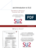 2017 Welcome and Introduction To SU2 (PPT, 20P)