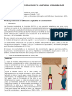 Pruebas Y Mediciones de La Encuesta Longitudinal de Colombia Elco Estructura de Contenido