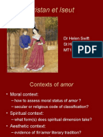 Tristan Lecture Week 6 - Contexts of Amor