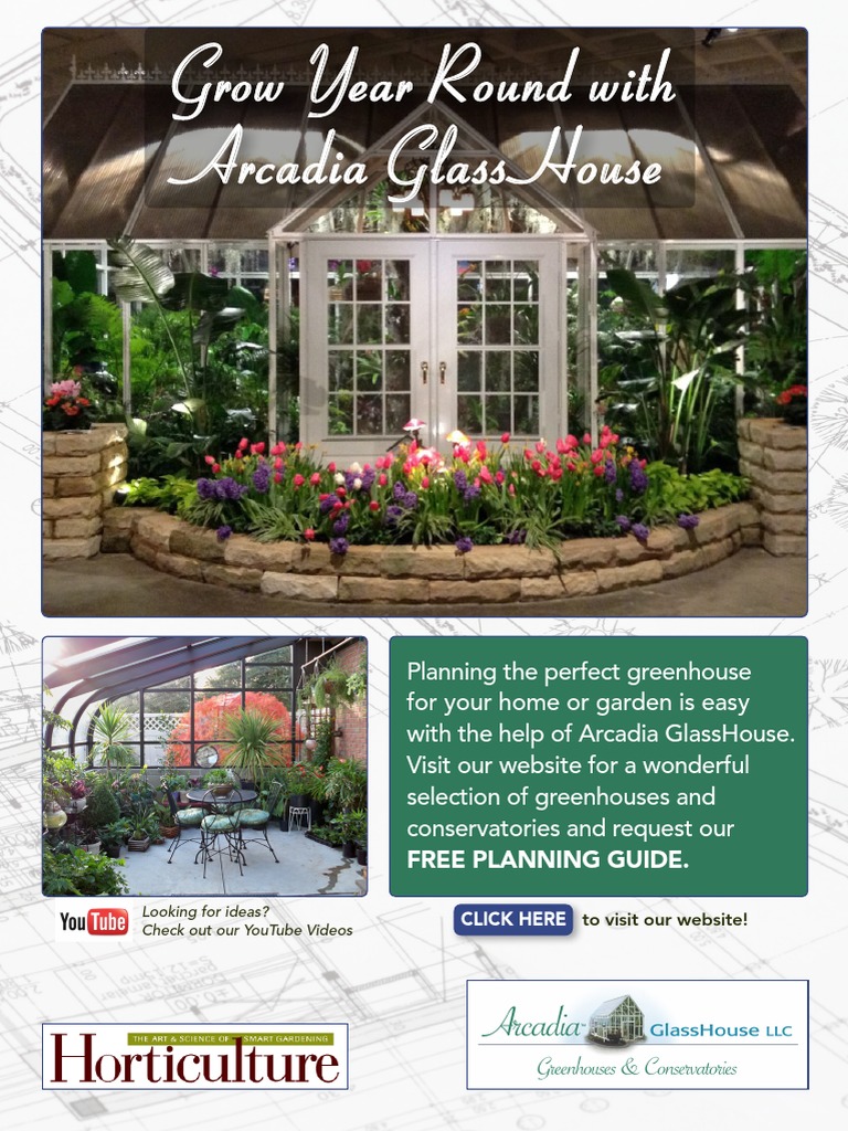 Arcadia Glasshouse Planning Guide PDF PDF Greenhouse Economic Sectors