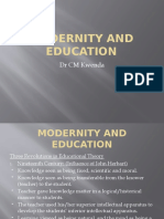Pgce Modernity and Education